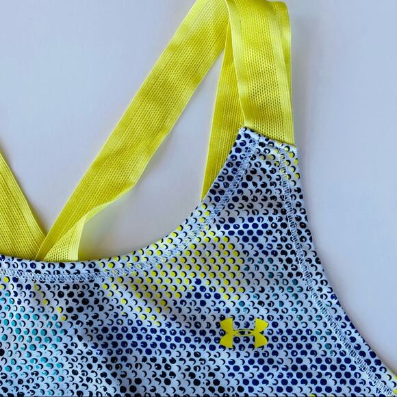 Under Armour | Multi Color Polka Dot Mesh Cross Strap Tank EUC M - Picture 8 of 9